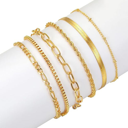 69 Pieces Gold Jewelry Set Fashion, Costume Jewelry Gold Plated Necklace Bracelet Earrings Set for Women